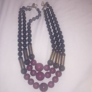 Beautiful wine and black necklace